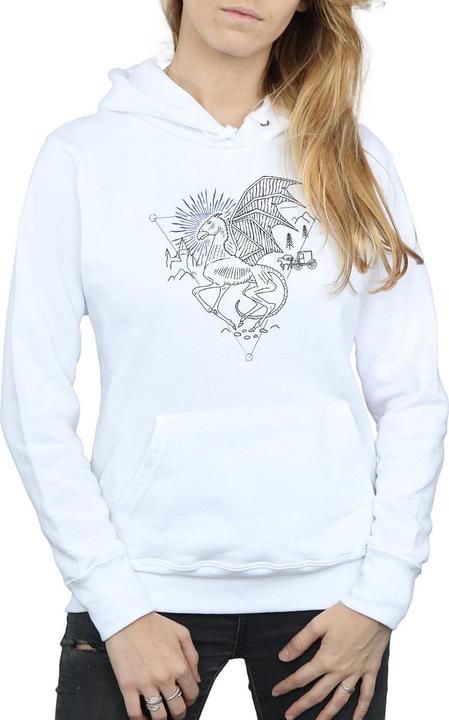Immagine prodotto Thestral Line Art Felpa con Cappuccio Donna (XL)
