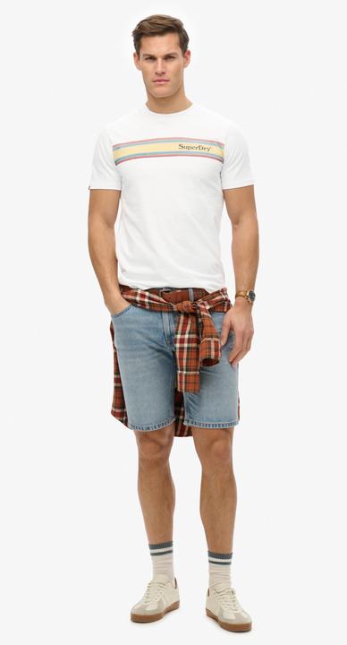 Actual product image Superdry Venue Logo Stripe Relaxed Tee (S)