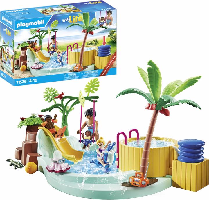 Immagine prodotto Playmobil Piscina per bambini con idromassaggio (71529, Playmobil La mia vita)