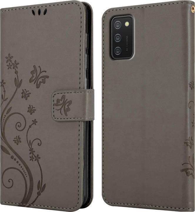 Actual product image Cadorabo Flower Book Cover (Samsung Galaxy A02s)