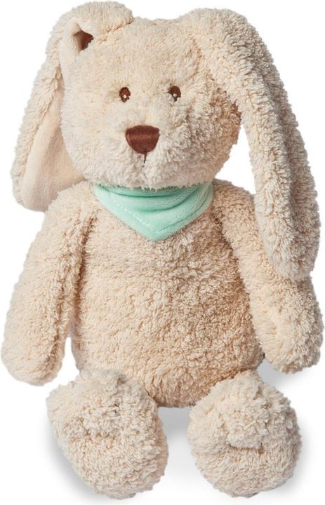 Une maman qui réchauffe son lapin (25 cm)