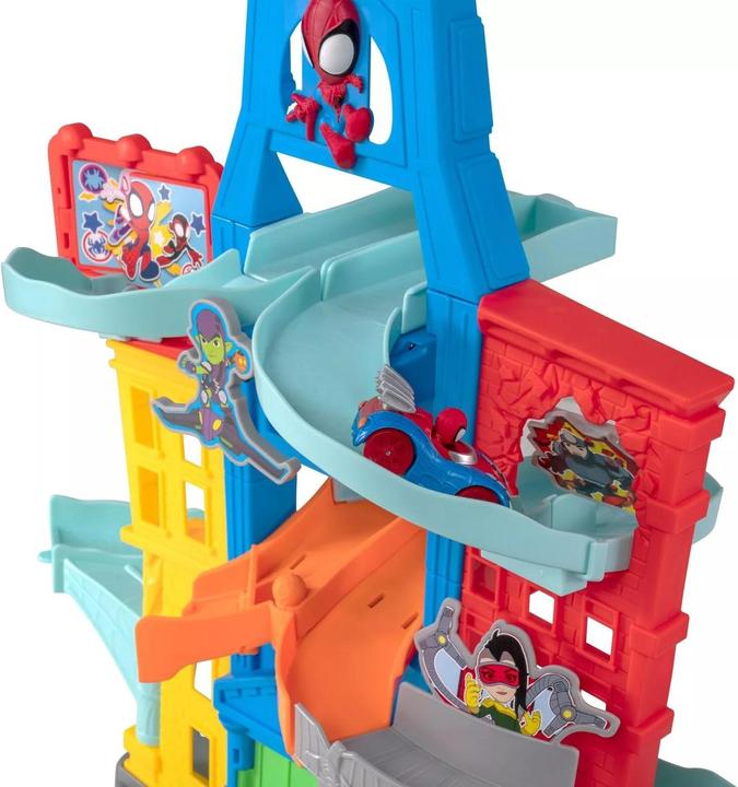 Actual product image Jazwares Spidey Metal City Track Set