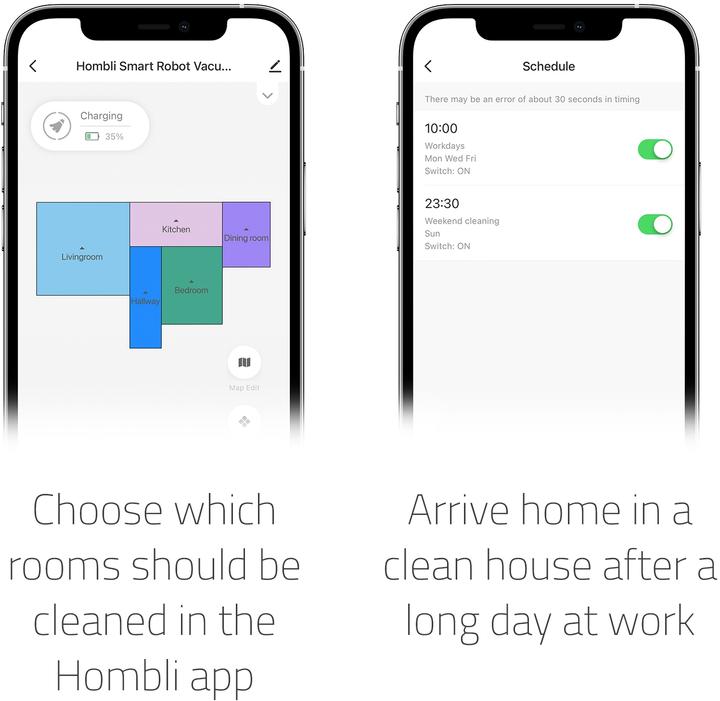 Actual product image Hombli Smart Robot Vacuum (Vacuum mopping robot)