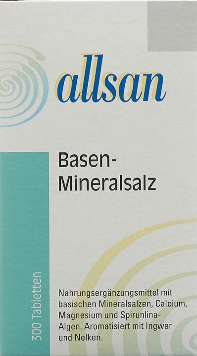 Immagine prodotto Allsan Compresse di sale minerale alcalino (300 Pezzo/i, Pillole, 230 g)