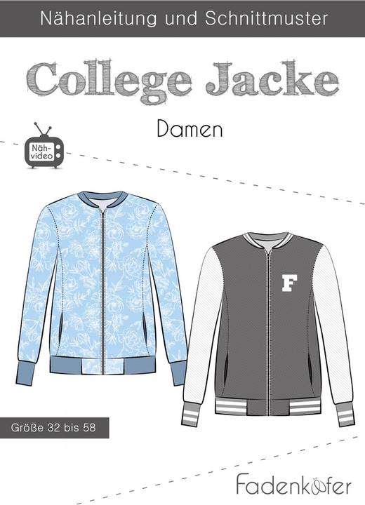 Produktbild Fadenkäfer Schnittmuster College Jacke Damen