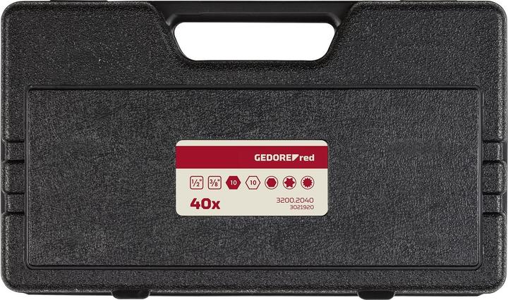 Actual product image Gedore Red red R35003040 Bit set 10mm TX+XZN+6-square 40-piece (10mm)