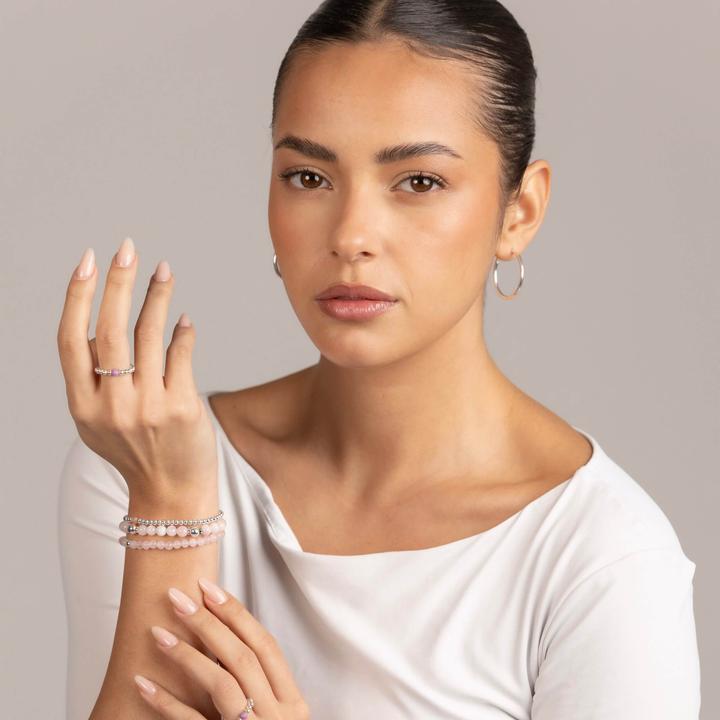 Immagine prodotto Balibay Reselé (18 cm, Argento 925, Pietra preziosa, Quarzo rosa)