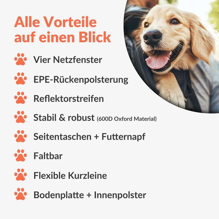 Image du produit Cadoca Sac à dos (Chat, Chien, Pliable, Verrouillable, Respirant)