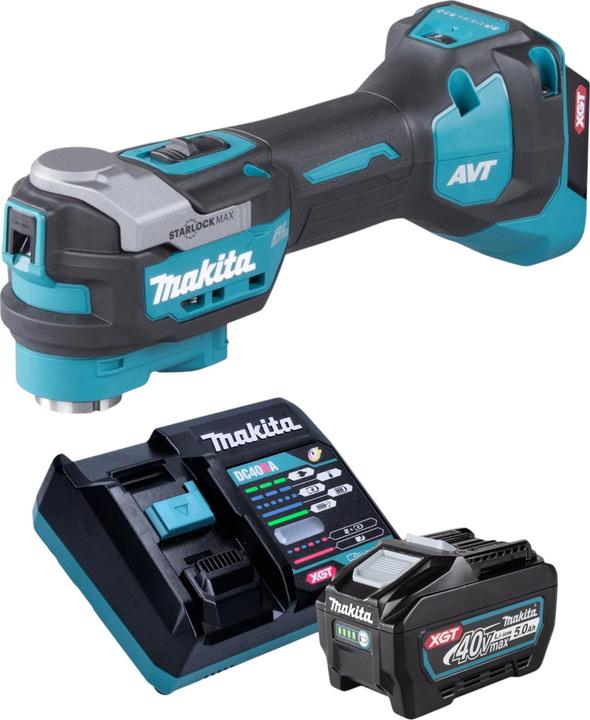 Actual product image Makita TM 001 GT101 Cordless multifunction tool 40 V max. Starlock Max Brushless + 1x rechargeable battery