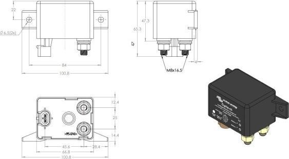Actual product image Victron Energy Cyrix-Li-charge 12/24V-230A