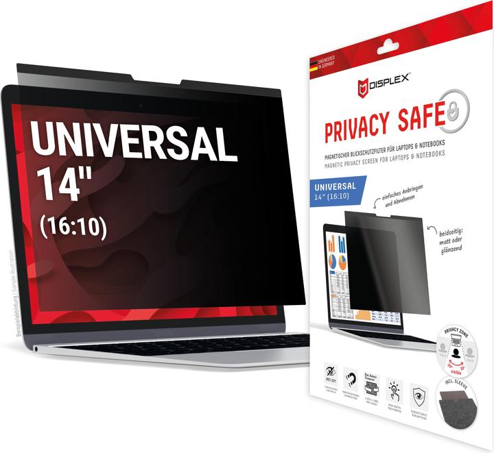 Produktbild Displex Privacy Safe, Laptop Blickschutzfilter (14", 16 : 10)