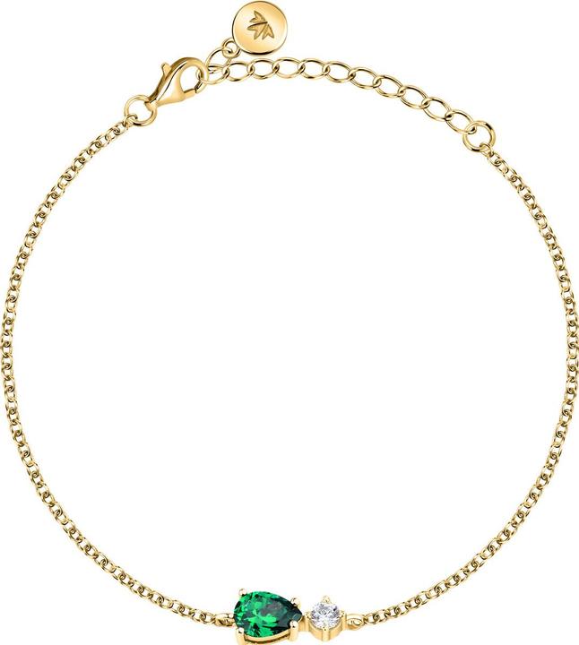 Produktbild Morellato Elegant gold-plated bracelet with zircons Tesori SAIW199 (19 cm, Silber 925)