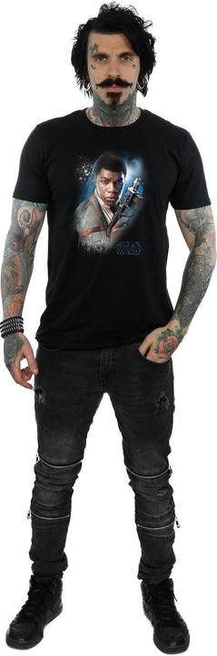 Actual product image Star Wars Mens The Last Jedi Finn Brushed T-Shirt (M)