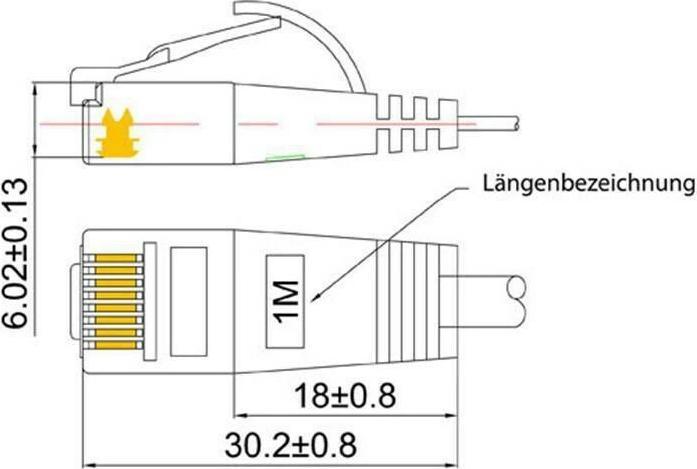 Actual product image Wirewin Network cable (UTP, CAT6, 0.25 m)