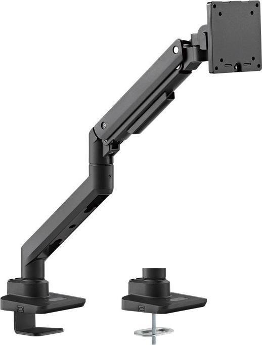 Immagine prodotto Goobay Supporto per monitor singolo da gioco con molla a gas, nero (Tavolo, 49")