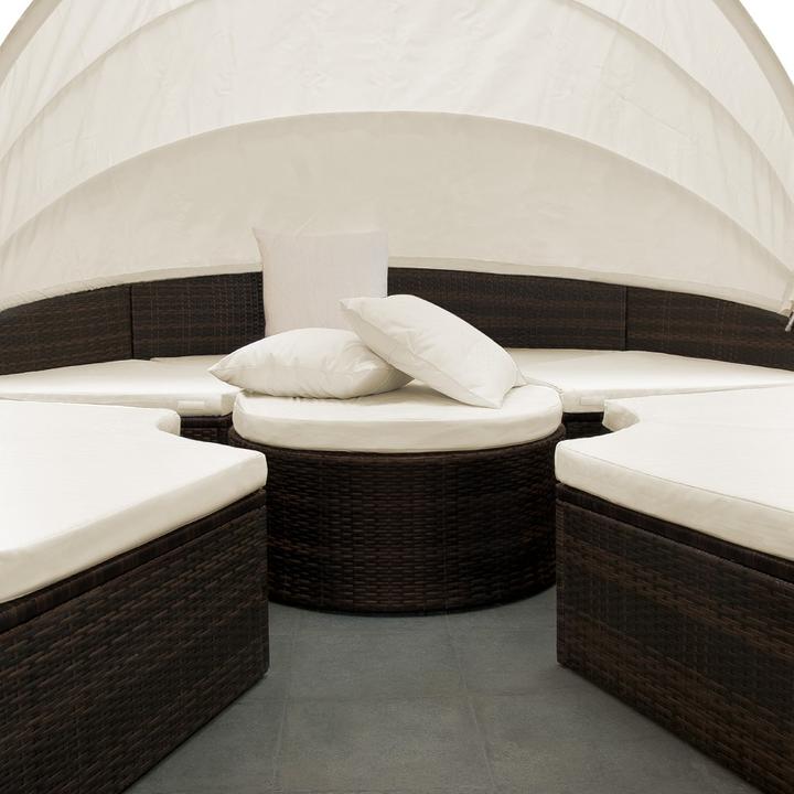 Image du produit Casaria Salon de jardin en poly rotin