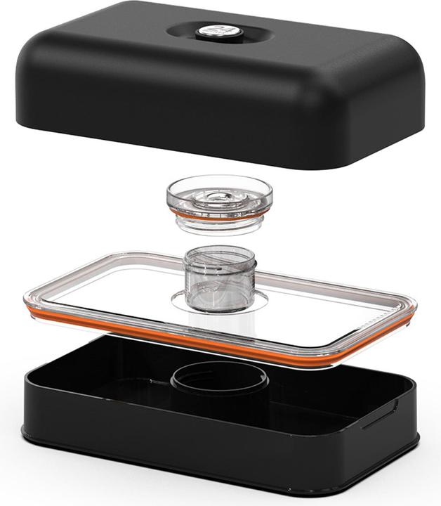 Actual product image 24 Bottles Lunchbox Stone Tuxedo Black