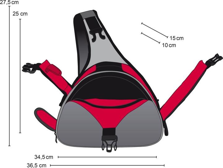 Image du produit mantona Etui pour appareil photo Triangel Gris (Sac à bandoulière pour appareil photo, 17.76 l)