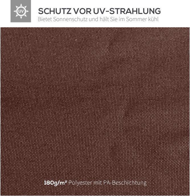 Produktbild Swisshandel24 Ersatzdach für Pavillon Pavillondach Pavillonabdeckung, Sonnenschutz Polyester Kaffee 2,93 x 2,93 m (298 cm, 295 cm)