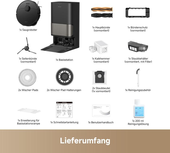 Image du produit Dreame L40s Pro Ultra Black (Robot d'aspiration et de nettoyage)