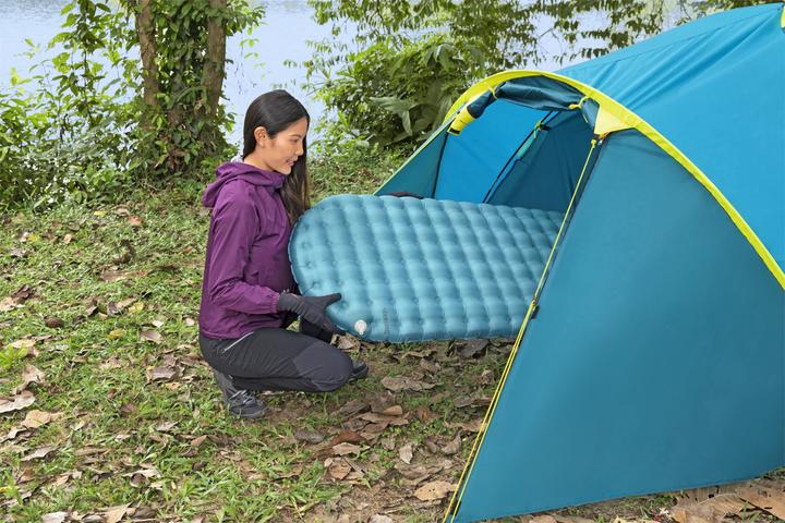Actual product image Bestway AlpineLite™ inflatable single sleeping pad for mummy sleeping bags 183 x 51 x 7.5 cm