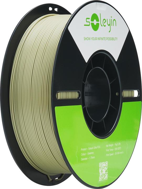 Actual product image Creality Filament Soleyin Ultra-PLA Grün 1.75 mm 1.29 kg (PLA, 1.75 mm, 1290 g, Green)
