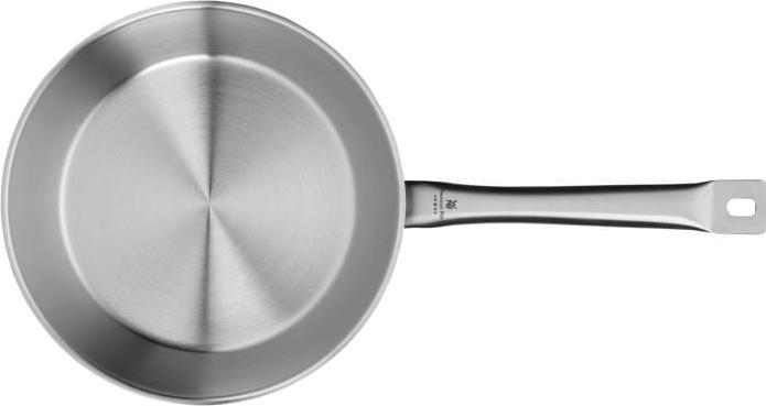 Produktbild WMF Edelstahlpfanne Bratpfanne 24cm Pfanne Gourmet Plus Induktion unbeschichtet (24 cm, Bratpfanne, Edelstahl)