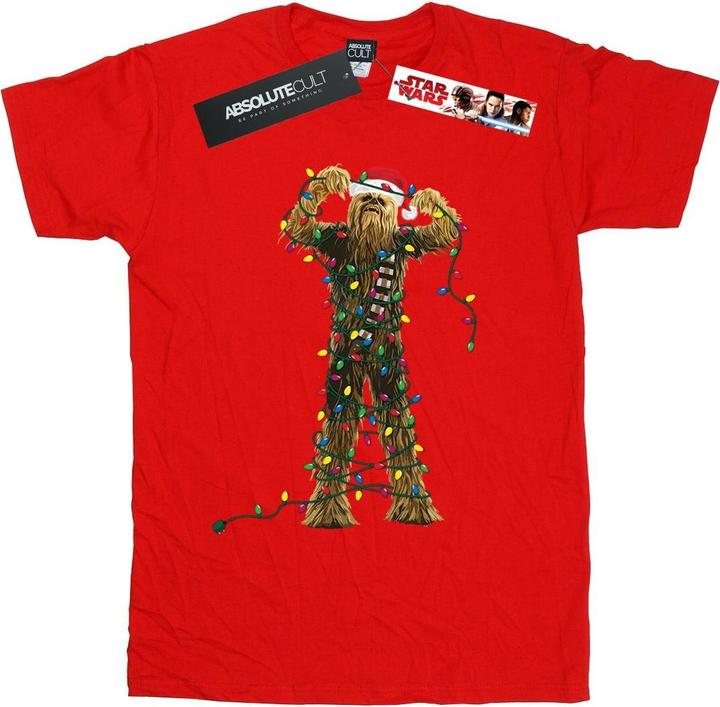 Produktbild Star Wars Chewbacca Christmas Lights TShirt (S)