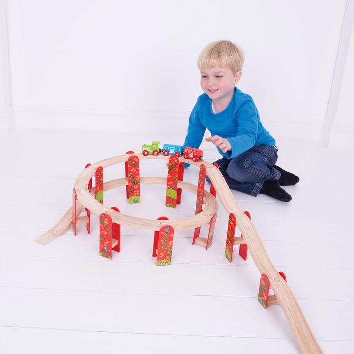 Image du produit Bigjigs Kit d'extension viaduc de piste en bois