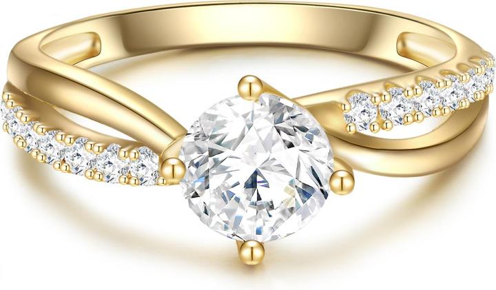 Trilani Damen Sterling Silber Zirkonia gelbgold - 31280