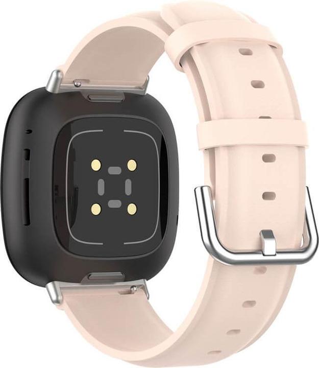 Produktbild Cover-Discount Fitbit Versa / Sense - Lederarmband rosa (Kunstleder, Versa 3, Sense)