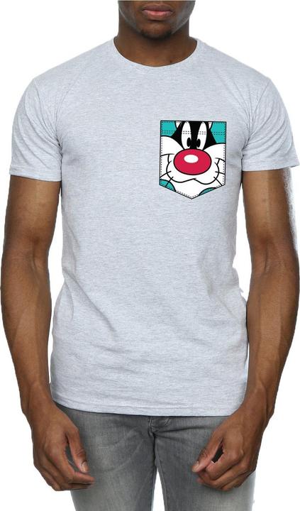 Produktbild Looney Tunes Sylvester Face Faux Pocket TShirt (XL)