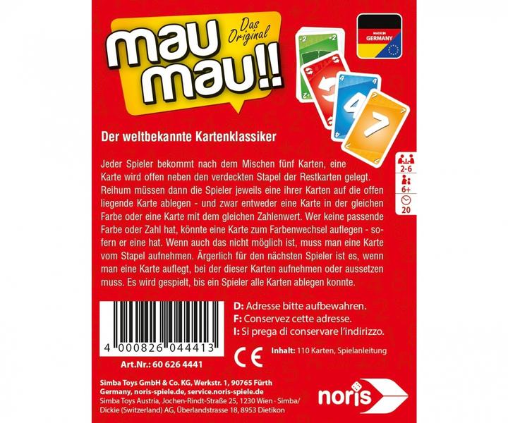 Produktbild Noris Mau Mau (Deutsch)