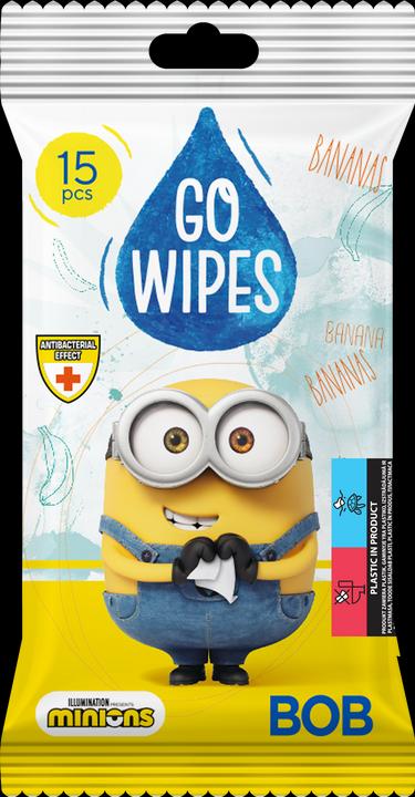 Image du produit Gowipes Lingettes Humides Antibactériennes Minions 15pcs (36 pièce(s))