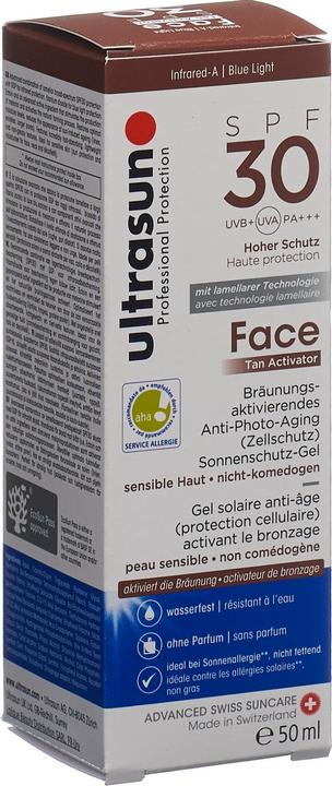Actual product image Ultrasun Face Tan Activator SPF30 (Sun cream face, SPF 30, 50 ml, 95 g)