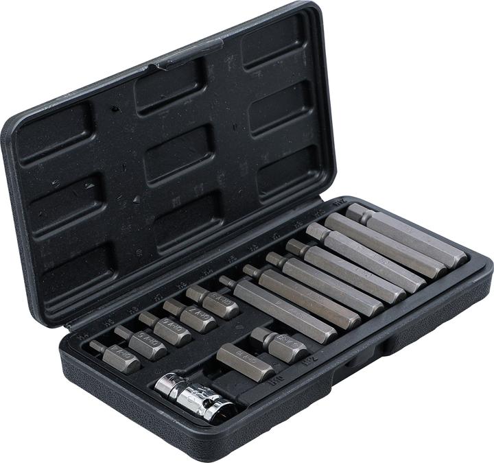 Actual product image BGS Bit Set 10 mm (3/8") Drive internal Hexagon 15 pcs. (10mm)