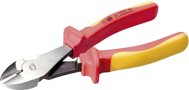 Toolcraft TO-8096811 VDE Kraft-Seitenschneider mit Facette 180 mm (180 mm)