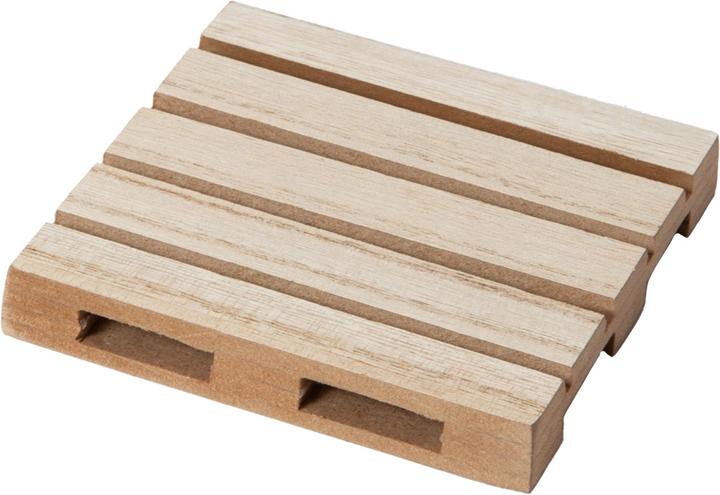 Out of the blue Sottobicchieri in legno color naturale a forma di pallet, 4 pezzi, circa 10 x 4cm (4 x, Sottobicchiere in vetro)