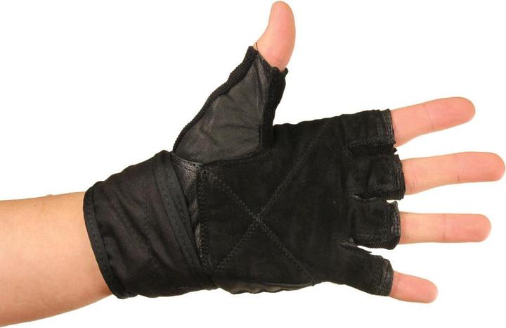 Actual product image Fitness Mad Unisex Adult Leather Weightlifting Gloves (S)