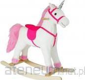 Image du produit Lean Toys Cheval de course Licorne blanche bruits bougeant museau queue 74 cm