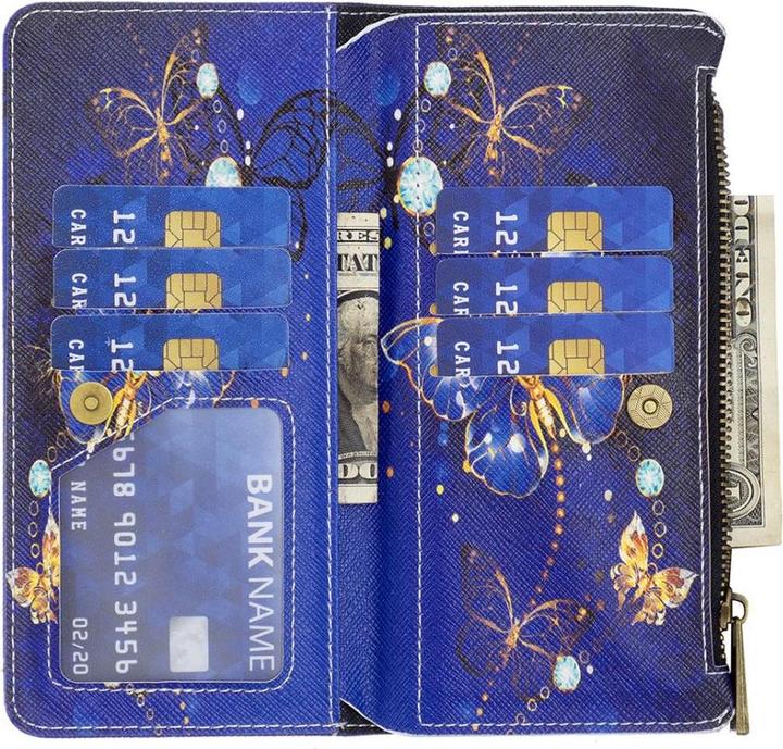 Actual product image Cover-Discount Nokia G11 / G21 - wallet case butterflies (Nokia G21)