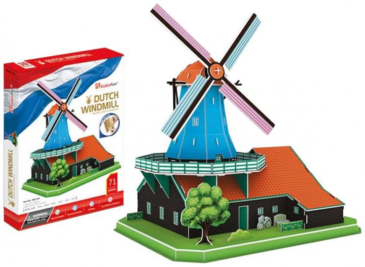 Image du produit Cubicfun PUZZLE Moulin à vent hollandais 3D Kit XL (71 pièces)
