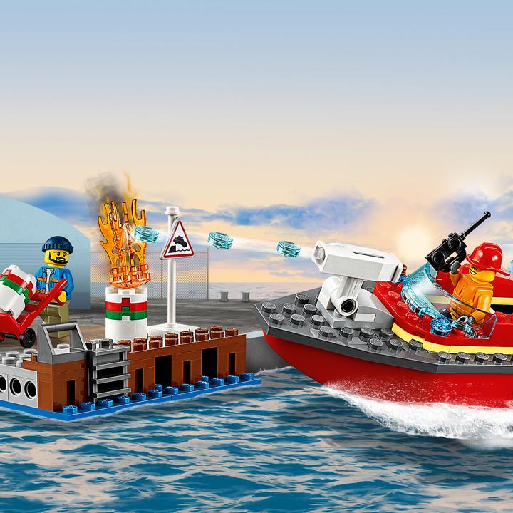 Image du produit LEGO Les pompiers du port (60213, LEGO City)