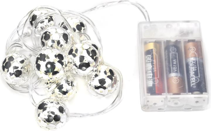 Actual product image Kikkerland Ball String Lights Silver (1.20 m)