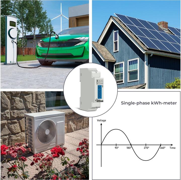 Immagine prodotto Velleman Dispositivo Di Misurazione Dei Costi Energetici Dispositivo Di Misurazione Del Kwh Monofase 1 ml