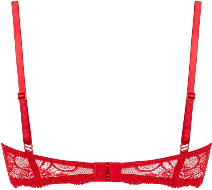 Image du produit Christine Le Duc Soutien-gorge à quart de bonnets en dentelle Marzia - Rouge (XXL, Une unité par pack)