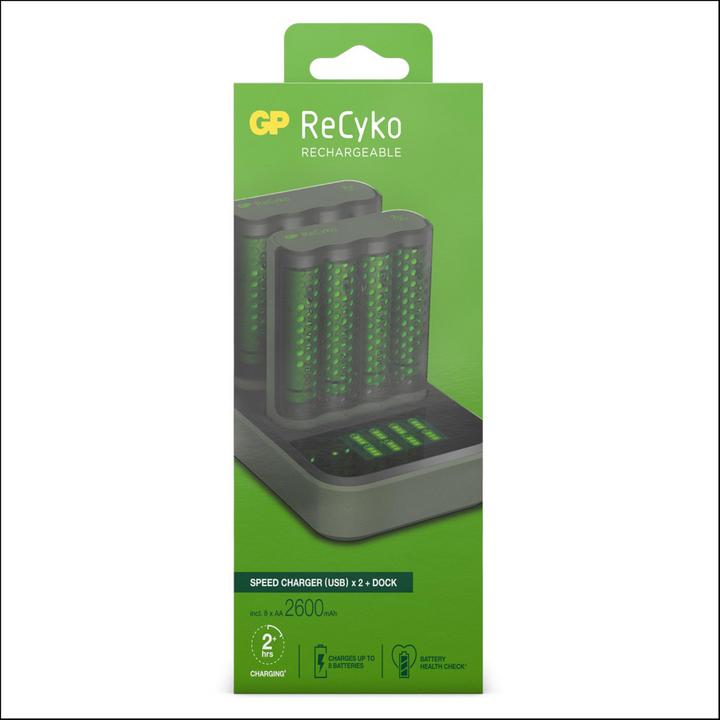 Immagine prodotto GP Batteries Pro-Line Docking Station + 4xAAA + 4xAA (8 pz., AA, 2100 mAh, Batteria + Caricabatterie)