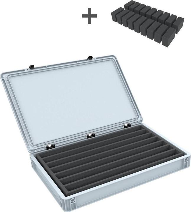 Actual product image Feldherr EB21SET - Euro container for model railways, locomotives and vehicles - 7 bars for H0 gauge - s (Plastic)
