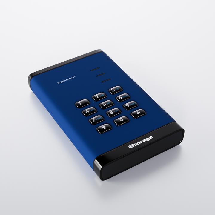 Immagine prodotto iStorage diskAshur3 HDD 2TB - Blu (2 TB)
