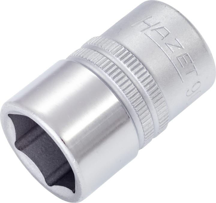 Actual product image HAZET Socket ∙ hexagon 900-17 ∙ Square, hollow 12.5 mm (1/2 inch) ∙ Outside hexagon traction profil… (17 mm)